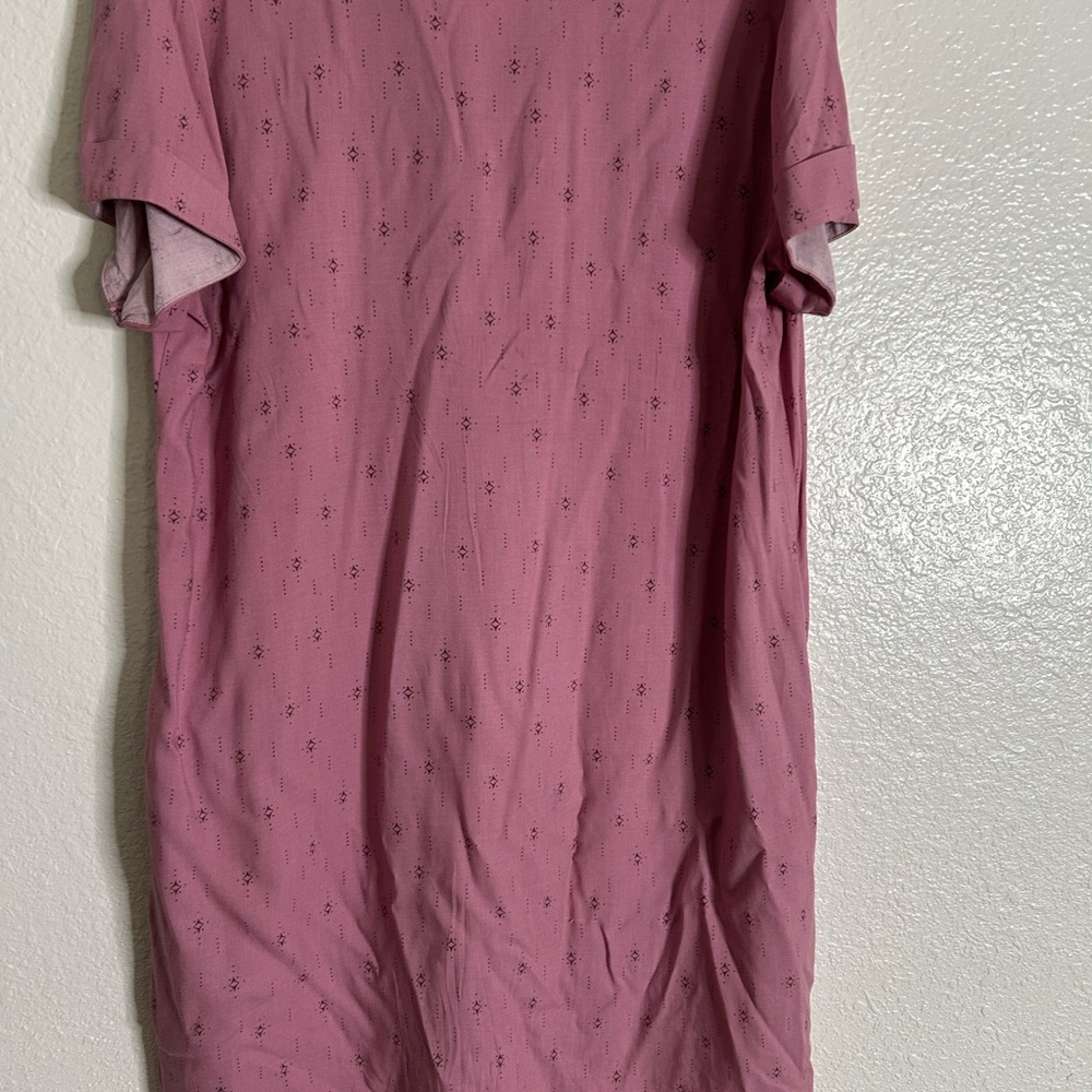 a.n.a Pink Raglan Crew Neck Dress